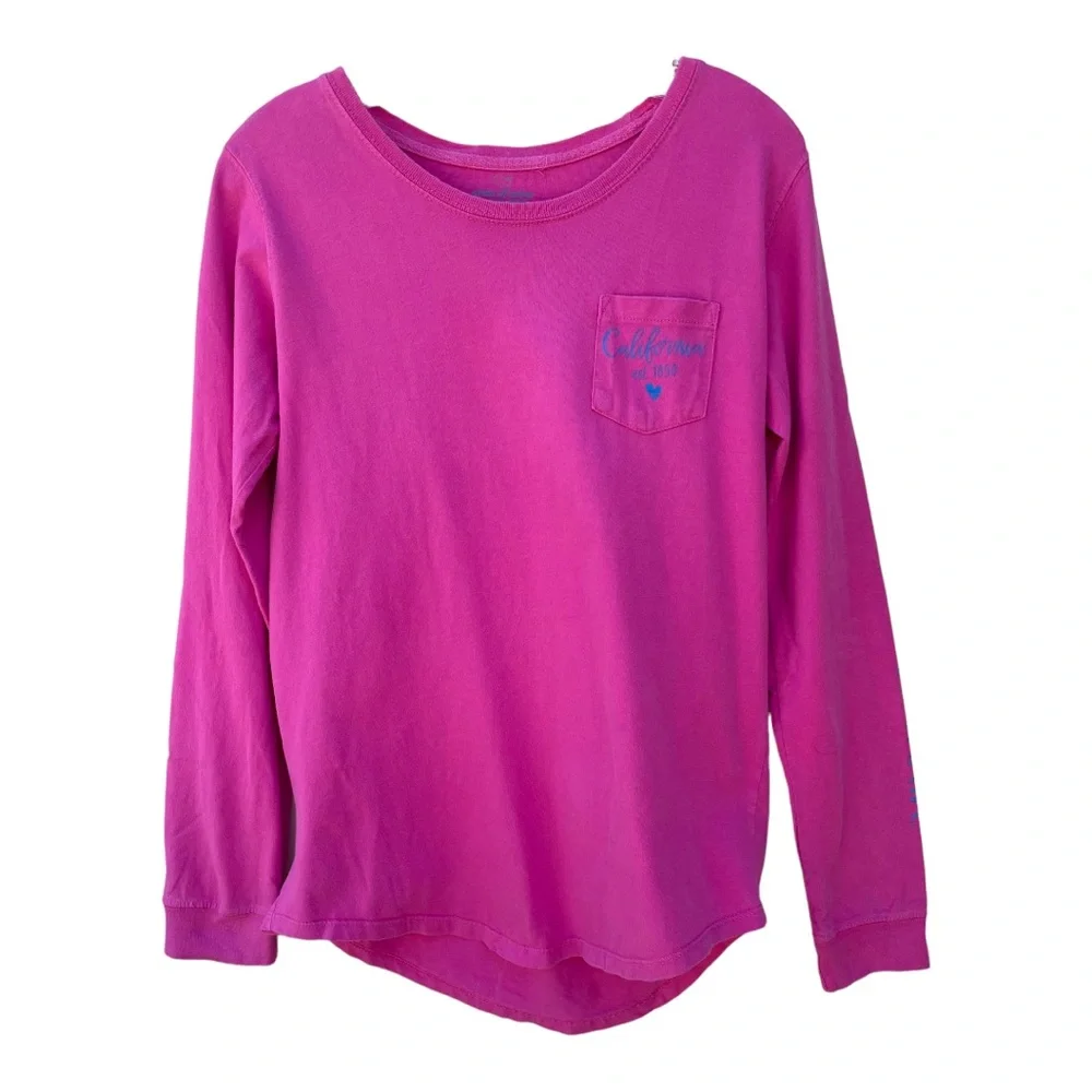 State of Mine California Long Sleeve Pink Tee Sz S